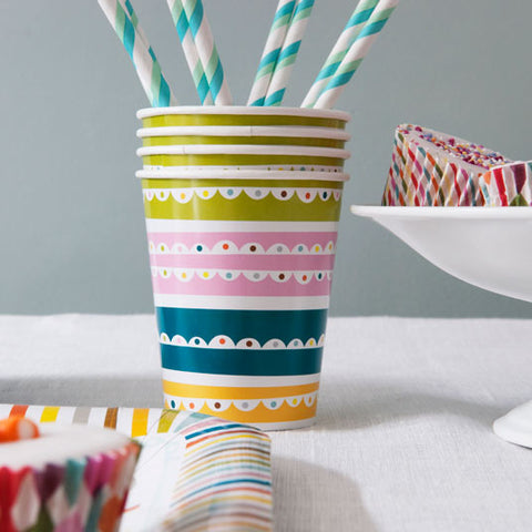 Patterned Party Cups