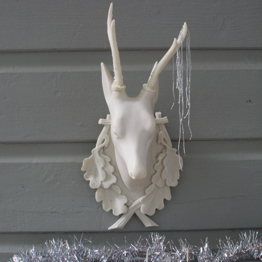 white deer decoration