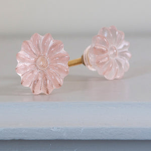 Floral Drawer Knobs - Pink