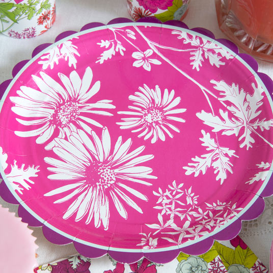 Floral Paper Plates
