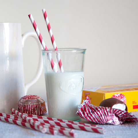 Red And White Striped Straws
