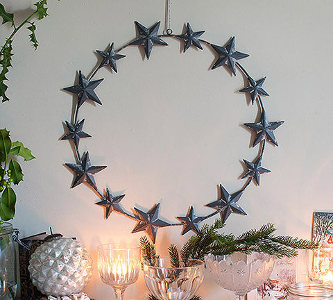 metal star wreath
