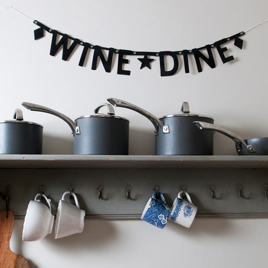 Wine Dine Wall Banner
